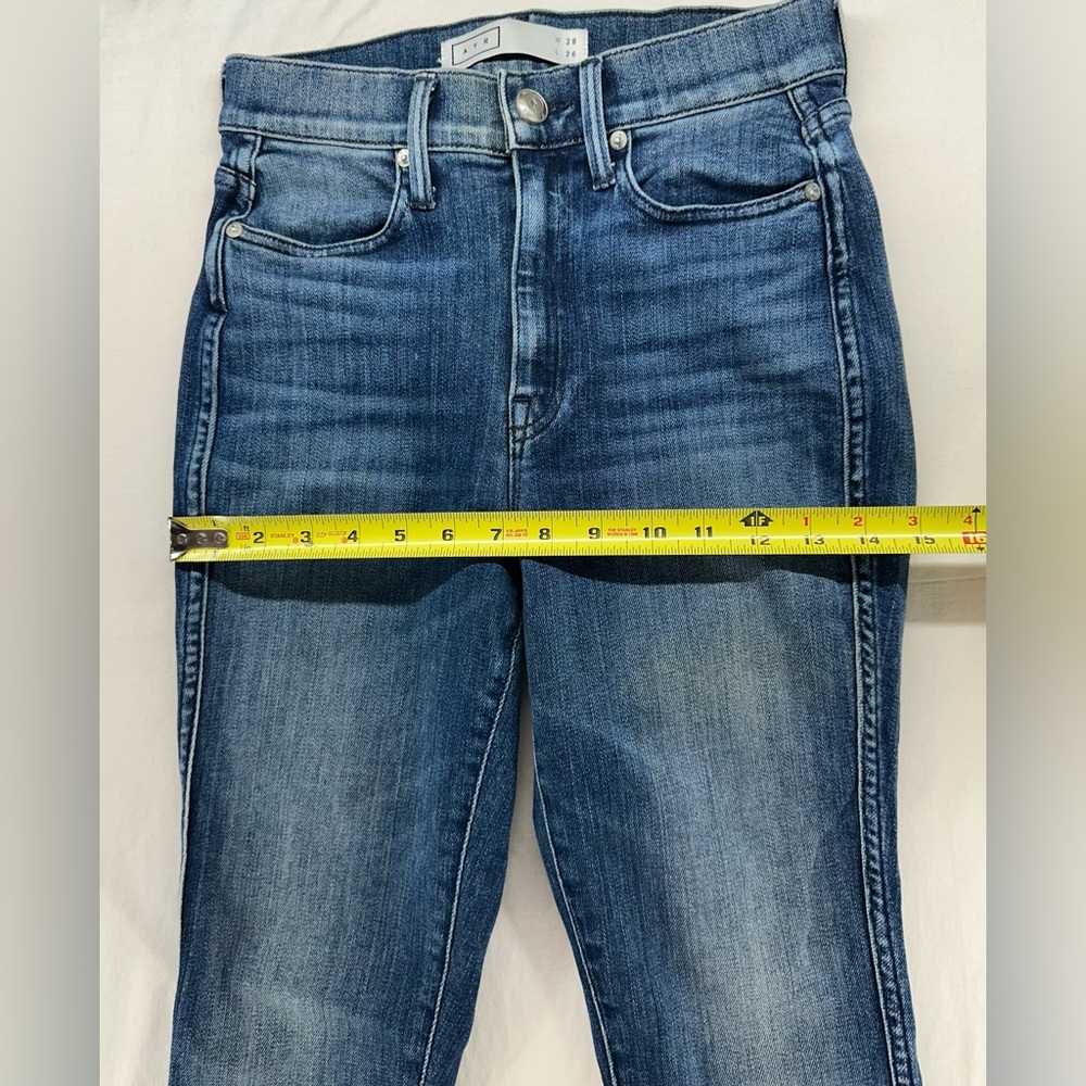AYR Jeans Womens 28x26 (25x26) Blue‎ The Riser Skinny Fit Denim Stretch Fray Hem - Picture 3 of 12